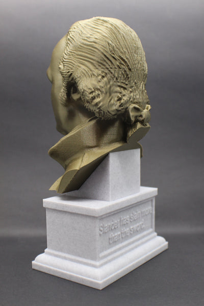 Aaron Burr US Vice President and Lawyer Sculpture Bust on Box Plinth