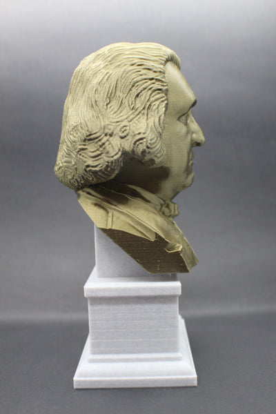 Samuel Adams USA Founding Father Sculpture Bust on Box Plinth