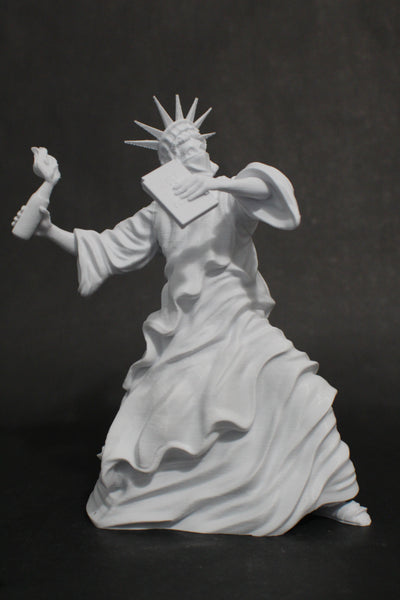 Rioting Liberty Statue of Liberty Parody Original Artwork