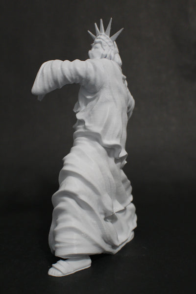 Rioting Liberty Statue of Liberty Parody Original Artwork