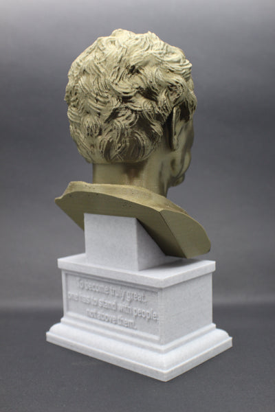 Baron de Montesquieu Enlightenment Philosopher Sculpture Bust on Box Plinth