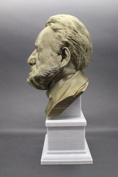 Victor Hugo, Famous French Novelist, Sculpture Bust on Box Plinth