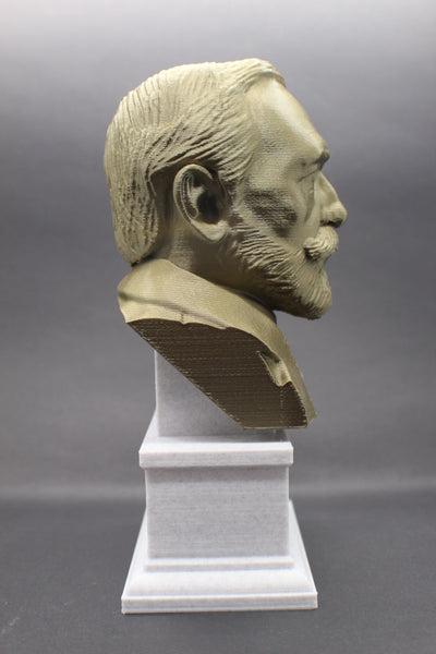 Joseph Conrad, Polish-British Writer, Sculpture Bust on Box Plinth