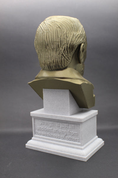 Joseph Conrad, Polish-British Writer, Sculpture Bust on Box Plinth