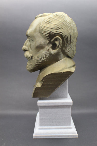 Joseph Conrad, Polish-British Writer, Sculpture Bust on Box Plinth