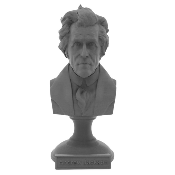Andrew Jackson, 7th US President, Sculpture Bust on Pedestal
