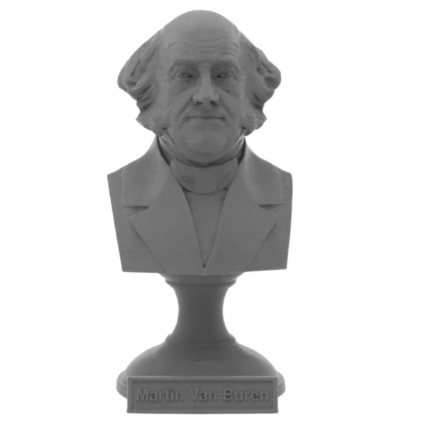 Martin Van Buren, 8th US President, Sculpture Bust on Pedestal