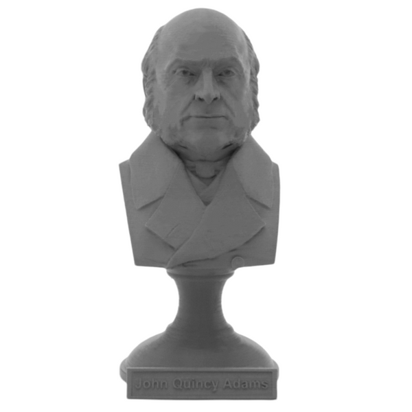 John Quincy Adams, 6th US President, Sculpture Bust on Pedestal