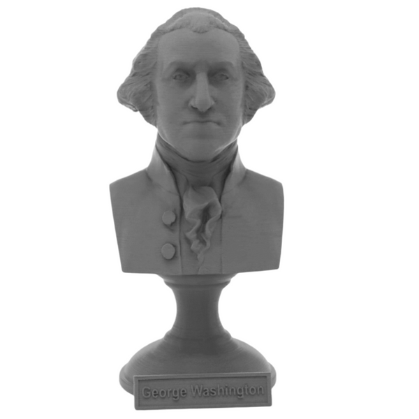 George Washington, 1st US President, Sculpture Bust on Pedestal