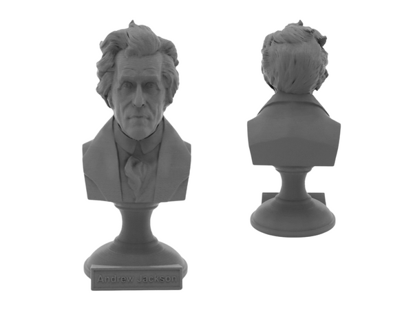 Andrew Jackson, 7th US President, Sculpture Bust on Pedestal