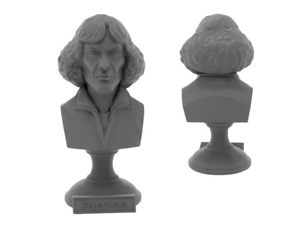 Nicolaus Copernicus Renaissance-era Polymath Sculpture Bust on Pedestal