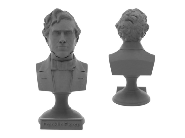 Franklin Pierce, 14th US President, Sculpture Bust on Pedestal