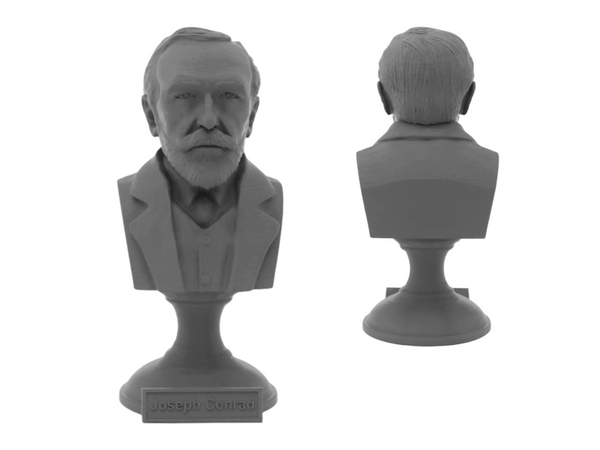 Joseph Conrad Polish-British Writer Sculpture Bust on Pedestal
