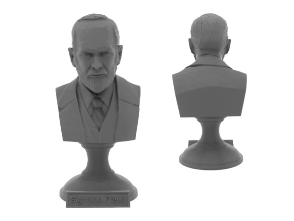 Sigmund Freud Austrian Neurologist and founder of Psychoanalysis Sculpture Bust on Pedestal