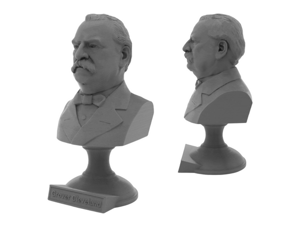 Grover Cleveland, 22nd US President, Sculpture Bust on Pedestal