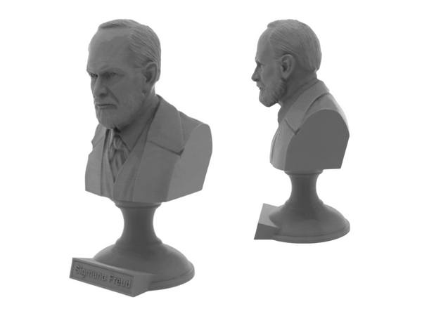 Sigmund Freud Austrian Neurologist and founder of Psychoanalysis Sculpture Bust on Pedestal