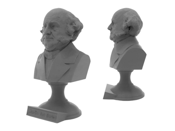Martin Van Buren, 8th US President, Sculpture Bust on Pedestal