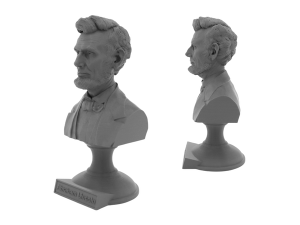 Abraham Lincoln, 16th US President, Sculpture Bust on Pedestal