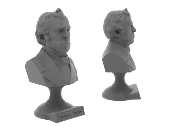 Zachary Taylor, 12th US President, Sculpture Bust on Pedestal