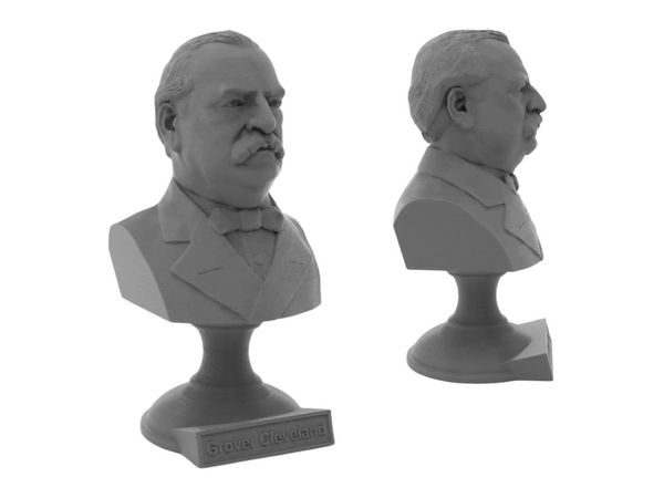 Grover Cleveland, 22nd US President, Sculpture Bust on Pedestal