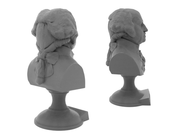 John Adams, 2nd US President, Sculpture Bust on Pedestal