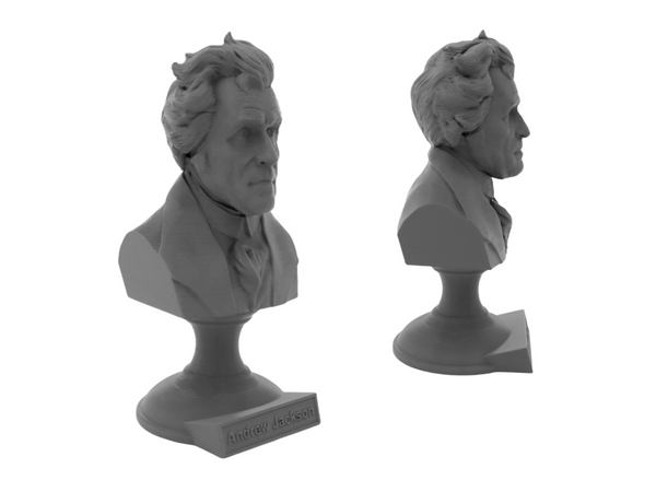 Andrew Jackson, 7th US President, Sculpture Bust on Pedestal