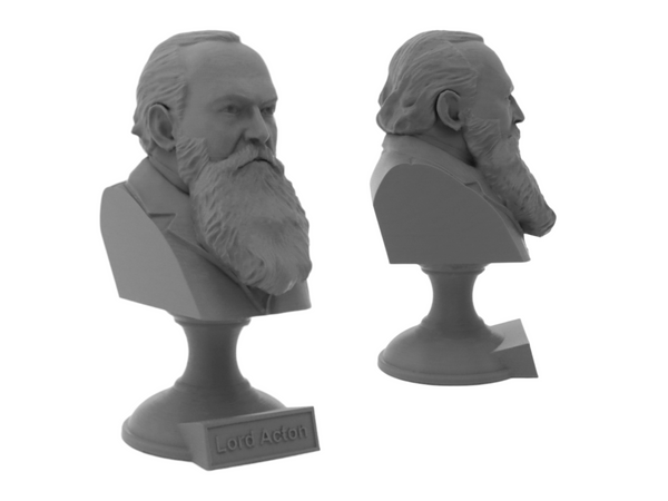 John Dalberg-Acton (Lord Acton) English Writer Sculpture Bust on Pedestal