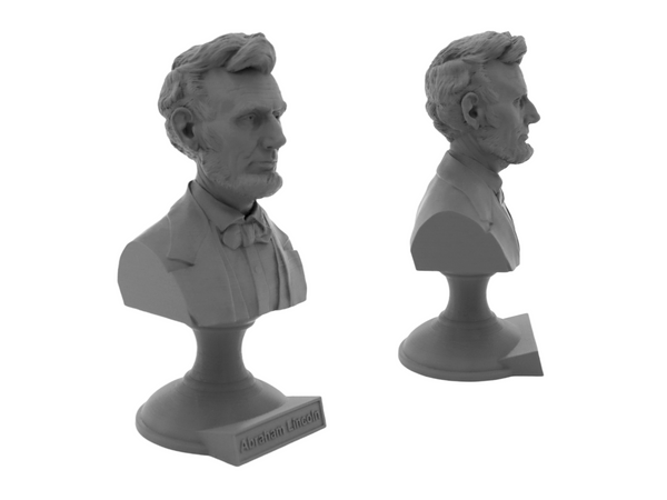 Abraham Lincoln, 16th US President, Sculpture Bust on Pedestal
