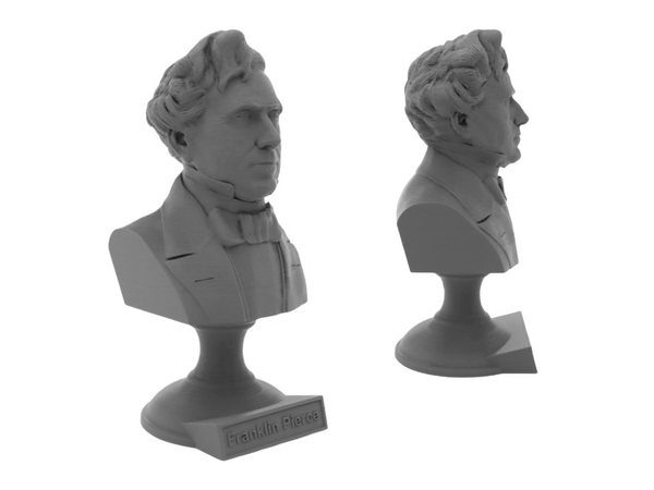 Franklin Pierce, 14th US President, Sculpture Bust on Pedestal