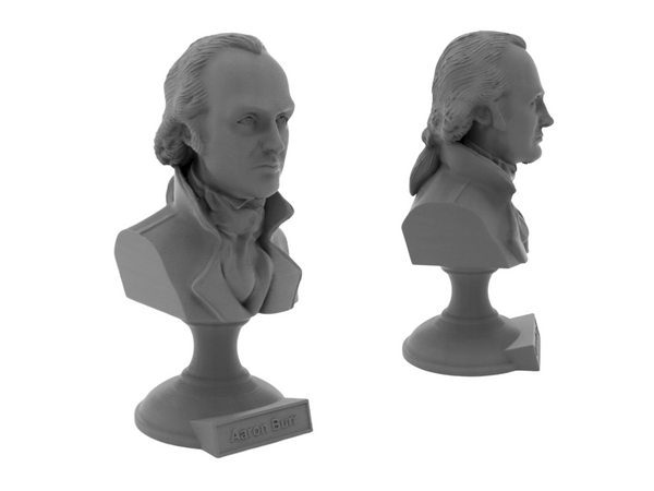 Aaron Burr US Vice President and Lawyer Sculpture Bust on Pedestal
