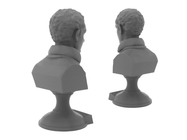 George Gordon Byron (Lord Byron) English Poet Sculpture Bust on Pedestal