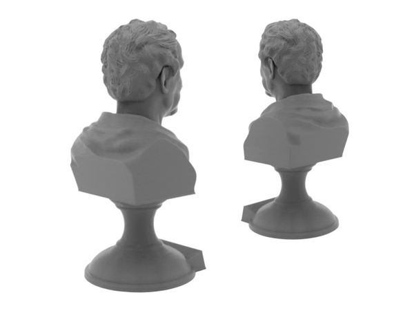 Baron de Montesquieu Enlightenment Philosopher Sculpture Bust on Pedestal