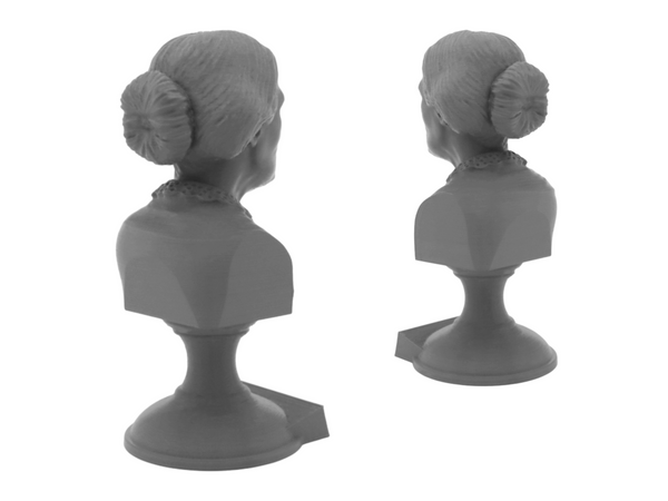 Susan B Anthony American Social Reformer and Women's Rights Activist Sculpture Bust on Pedestal