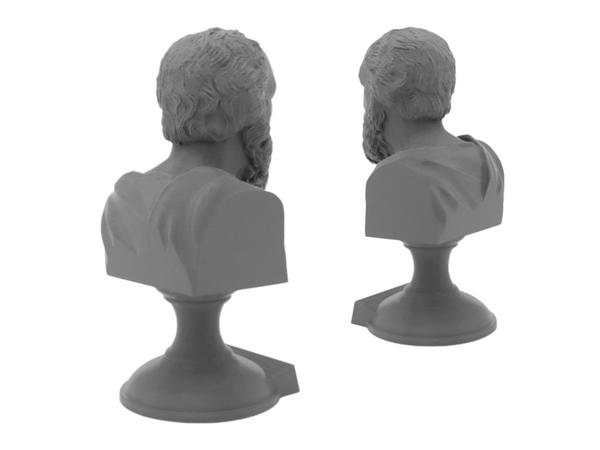 Socrates Greek Philosopher Sculpture Bust on Pedestal