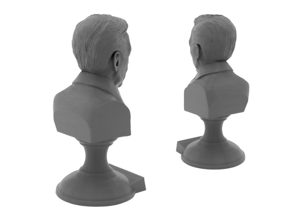 Alexander Fleming Famous Scottish Biologist, Physician, and Pharmacologist Sculpture Bust on Pedestal