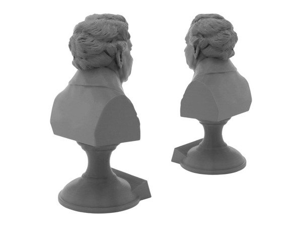 Georg Ohm Famous German Physicist and Mathematician Sculpture Bust on Pedestal