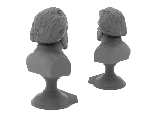 Frederick Douglass American Statesman, Orator, and Abolitionist Sculpture Bust on Pedestal