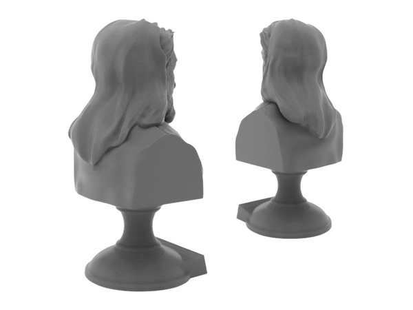 Geoffrey Chaucer English Poet Sculpture Bust on Pedestal
