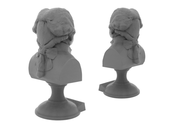 John Adams, 2nd US President, Sculpture Bust on Pedestal