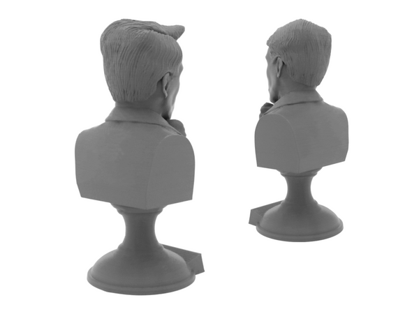 W.B. Yeats Irish Poet Sculpture Bust on Pedestal