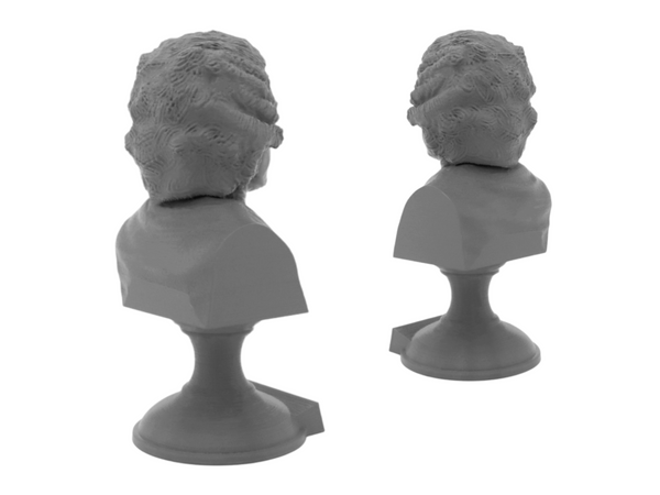Jean-Jacques Rousseau Enlightenment Philosopher Sculpture Bust on Pedestal