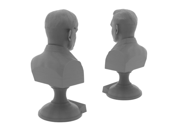 Alan Turing Famous English Mathematician and Computer Scientist Sculpture Bust on Pedestal