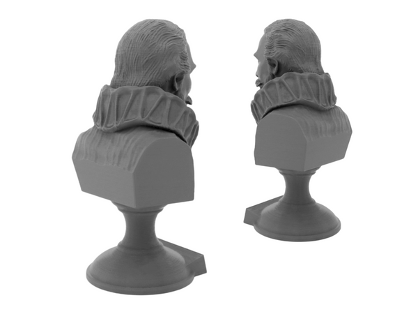 Johannes Kepler German Astronomer Sculpture Bust on Pedestal