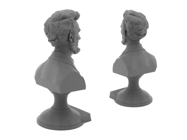 Abraham Lincoln, 16th US President, Sculpture Bust on Pedestal