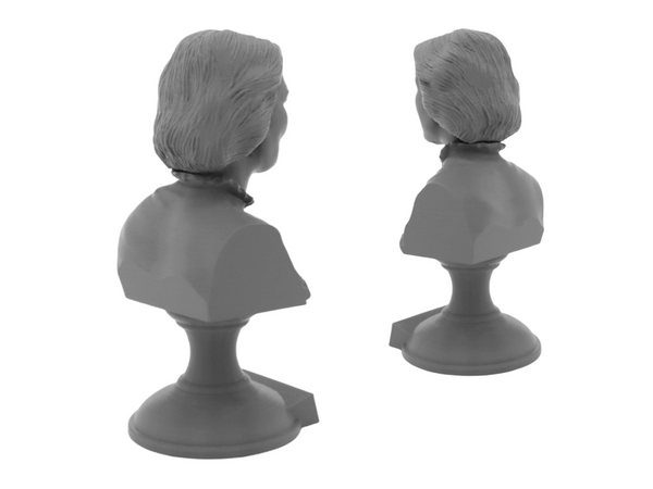 Clara Barton American Nurse Sculpture Bust on Pedestal