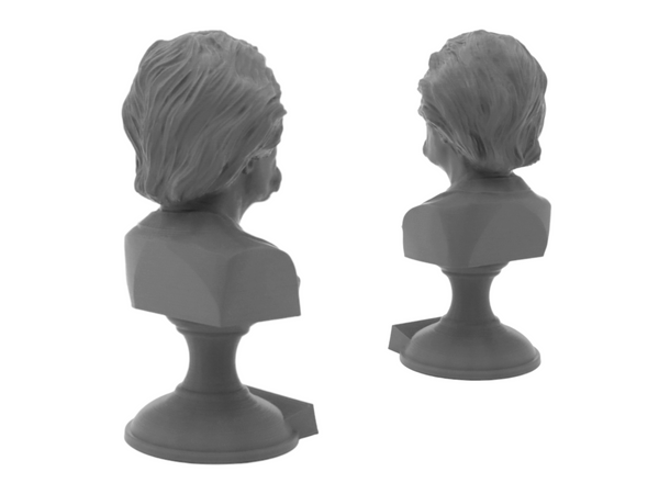 Mark Twain (Samuel Clemens) American Writer Sculpture Bust on Pedestal