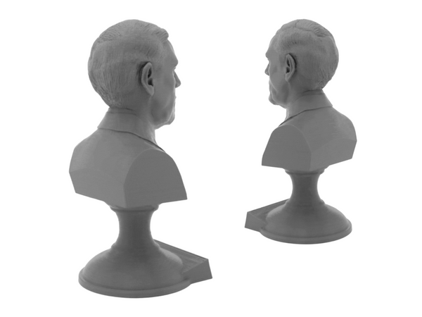 Woodrow Wilson, 28th US President, Sculpture Bust on Pedestal