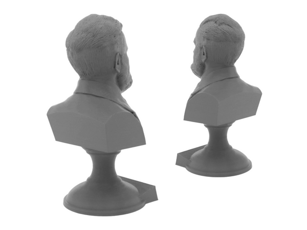 Ulysses S. Grant, 18th US President, Sculpture Bust on Pedestal