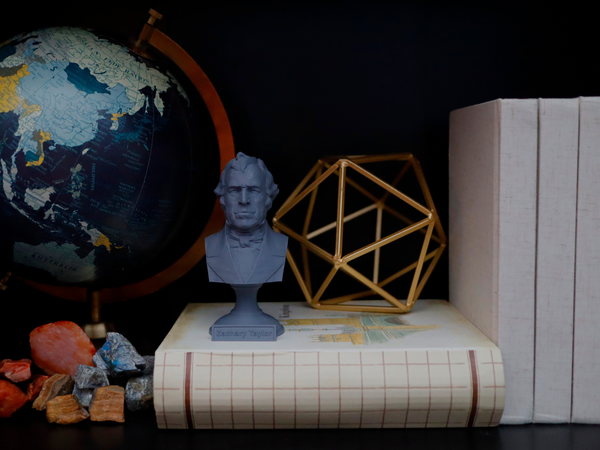 Zachary Taylor, 12th US President, Sculpture Bust on Pedestal