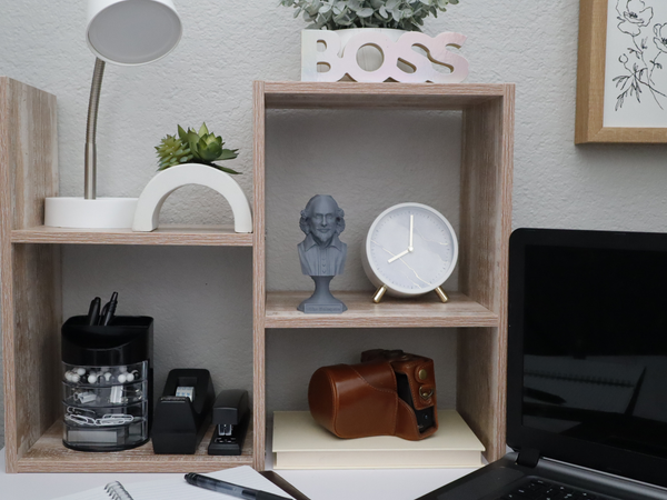 William Shakespeare English Poet Sculpture Bust on Pedestal
